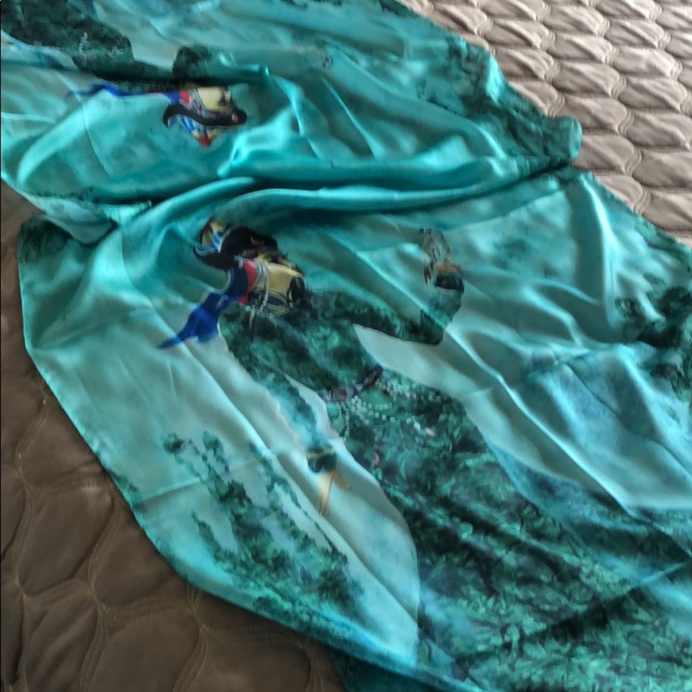 100% silk scarf